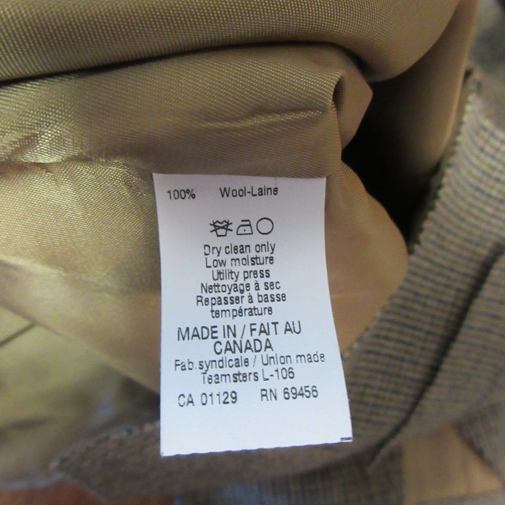 Sz 40 - ALLEN EDMONDS 100% WOOL TWEED VEST - Picture 4 of 6